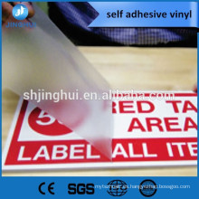 Película de vinilo autoadhesiva Vinilo autoadhesivo de PVC imprimible
